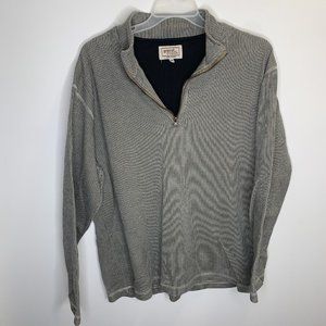 Gravel Words Womens 2XL Plus Grey Long Sleeve Quarter Zip Top Sweater